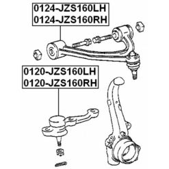 Alternative view of FRONT LOWER BALL JOINT LEFT