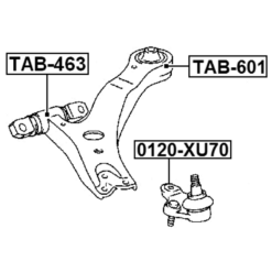 Alternative view of BALL JOINT FRONT LOWER ARM