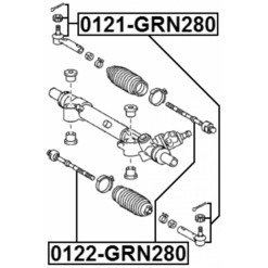 Alternative view of STEERING TIE ROD END