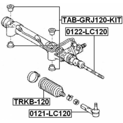 Alternative view of STEERING TIE ROD END