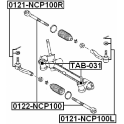 Alternative view of STEERING TIE ROD END RIGHT