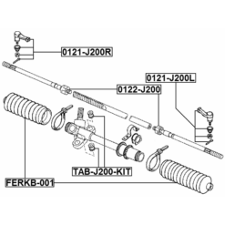 Alternative view of STEERING TIE ROD