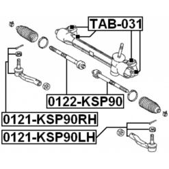Alternative view of STEERING TIE ROD