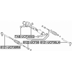 Alternative view of STEERING TIE ROD