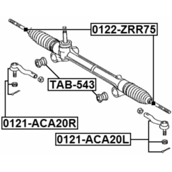 Alternative view of STEERING TIE ROD