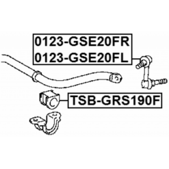 Alternative view of FRONT LEFT STABILIZER LINK / SWAY BAR LINK