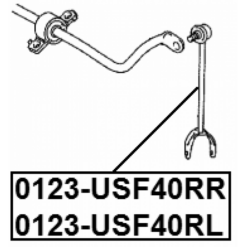 Alternative view of REAR RIGHT STABILIZER LINK / SWAY BAR LINK