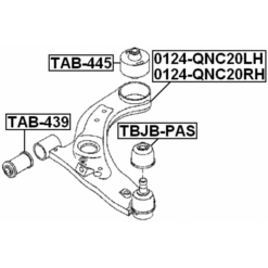 Alternative view of LEFT FRONT ARM