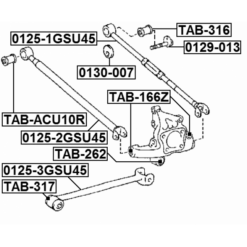 Alternative view of REAR TRANSVERSE LINK