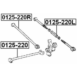 Alternative view of REAR TRAILING ROD