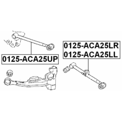 Alternative view of REAR LEFT TRANSVERSE LINK