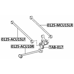 Alternative view of REAR TRANSVERSE LINK