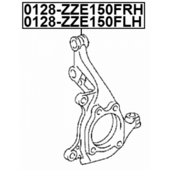 Alternative view of STEERING KNUCKLE LEFT