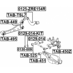 Alternative view of REPAIR KIT, CAMBER ADJUSTING ECCENTRIC BOLT