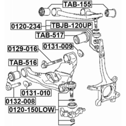 Alternative view of CAMBER ADJUSTING ECCENTRIC BOLT