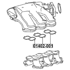 Alternative view of INTAKE MANIFOLD GASKET