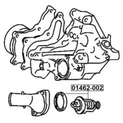 Alternative view of THERMOSTAT 82°C