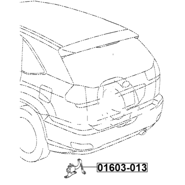 REAR LEVEL SENSOR (WITH BRACKET, WITH LINK) - Image 2