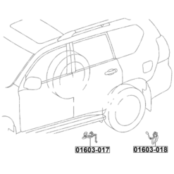 Alternative view of LEVEL SENSOR, REAR RIGHT (WITH BRACKET, WITH LINK, WITH WIRING)