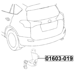 Alternative view of REAR LEVEL SENSOR (WITH BRACKET, WITH LINK)