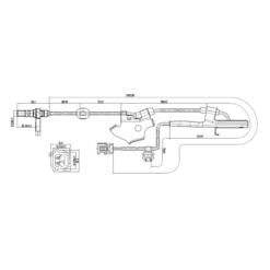 Alternative view of ABS SENSOR FRONT RIGHT