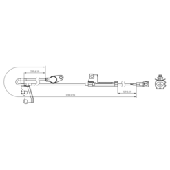 Alternative view of ABS SENSOR FRONT LEFT