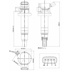 Alternative view of IGNITION COIL