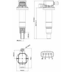 Alternative view of IGNITION COIL