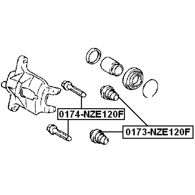 FRONT BRAKE CALIPER SLIDE PIN BOOT - Image 2
