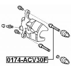Alternative view of FRONT CALIPER SLIDE PIN