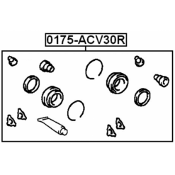 Alternative view of REAR BRAKE CALIPER REPAIR KIT (SET FOR TWO SIDES)