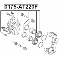Alternative view of FRONT BRAKE CALIPER REPAIR KIT (SET FOR ONE SIDE)