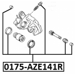 Alternative view of REAR BRAKE CALIPER REPAIR KIT (SET FOR TWO SIDES)