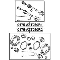 Alternative view of REAR CALIPER SLIDE PIN KIT (SET FOR ONE SIDE)