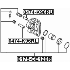 Alternative view of REAR BRAKE CALIPER REPAIR KIT (SET FOR TWO SIDES)
