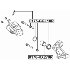 Alternative view of REAR BRAKE CALIPER REPAIR KIT (SET FOR TWO SIDES)