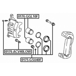 Alternative view of FRONT BRAKE CALIPER REPAIR KIT (SET FOR TWO SIDES)