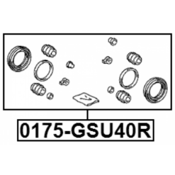 Alternative view of REAR BRAKE CALIPER REPAIR KIT (SET FOR TWO SIDES)