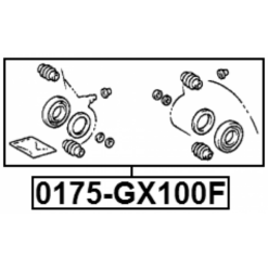 Alternative view of FRONT BRAKE CALIPER REPAIR KIT (SET FOR TWO SIDES)
