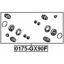 Alternative view of FRONT BRAKE CALIPER REPAIR KIT (SET FOR TWO SIDES)