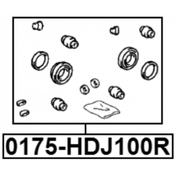 Alternative view of REAR BRAKE CALIPER REPAIR KIT (SET FOR TWO SIDES)
