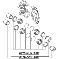 Alternative view of FRONT BRAKE CALIPER REPAIR KIT (SET FOR TWO SIDES)