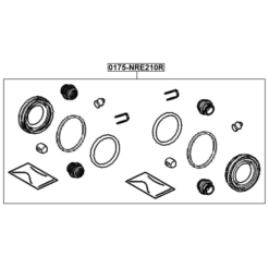 Alternative view of REAR BRAKE CALIPER REPAIR KIT (SET FOR TWO SIDES)