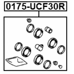 Alternative view of REAR BRAKE CALIPER REPAIR KIT (SET FOR TWO SIDES)