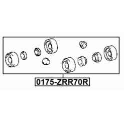 Alternative view of REAR WHEEL BRAKE CYLINDER REPAIR KIT (SET FOR TWO SIDES)
