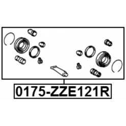 Alternative view of REAR BRAKE CALIPER REPAIR KIT (SET FOR TWO SIDES)