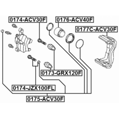 Alternative view of FRONT BRAKE CALIPER BRACKET CARRIER