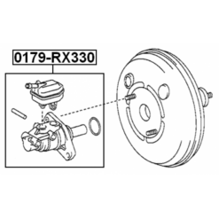 Alternative view of BRAKE MASTER CYLINDER