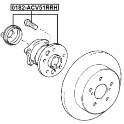 Alternative view of REAR WHEEL HUB RH