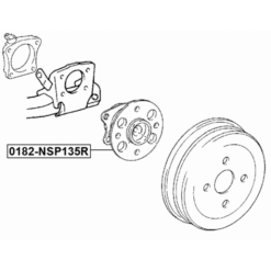 Alternative view of REAR WHEEL HUB